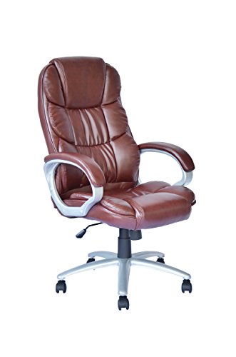 Ergonomic Office Chair Cheap Desk Chair PU Leather Computer Chair Task Rolling Swivel Executive...