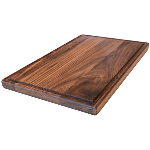 Made in USA Black Walnut Wood Cutting Board by Virginia Boys Kitchens - Butcher Block Wooden Carving...