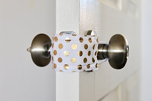 Latchy Catchy | Never Hear A Door Slam Again (Door Silencer/Jammer/Cushion) (1 Pack, Goldie Dot)