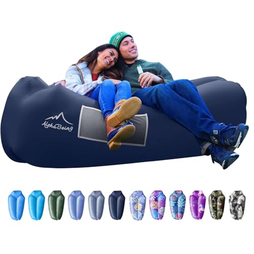 AlphaBeing Inflatable Lounger - Best Air Lounger Sofa for Camping, Hiking - Ideal Inflatable Couch...
