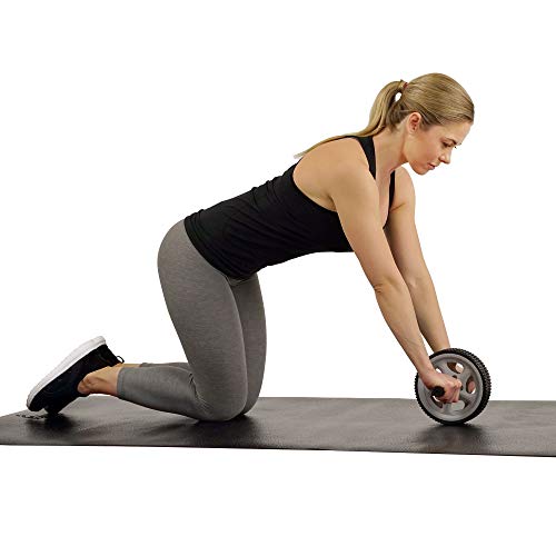 Sunny Health & Fitness Ab Roller Wheel for Abdominal Exercise Core Trainer Wheel Roller - NO. 003,...