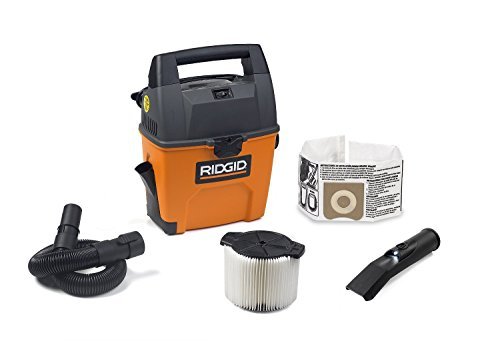 RIDGID Portable Wet Dry Vacuum Cleaner - 3-Gallon, 3.5 Peak HP Auto Vacuum for Car, Garage or...