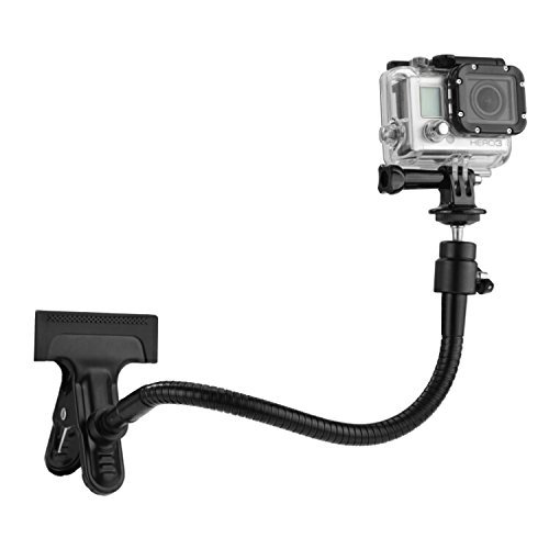 Universal Phone/Camera Holder with Flexible Gooseneck and Strong Clamp - for Mobile Photography,...