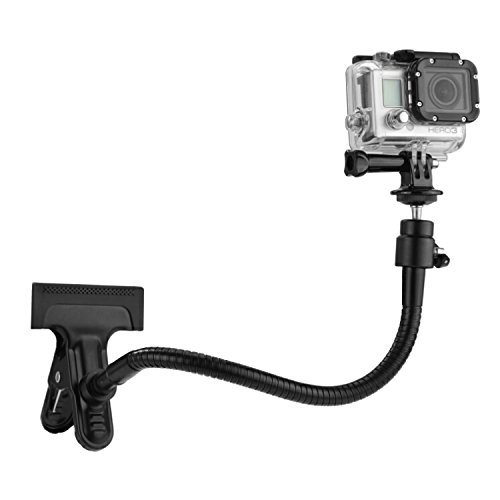 CamKix Clamp Mount Compatible with Gopro Hero 8, 7, 6, 5, Session, Hero 4, Session, Black, Silver,...