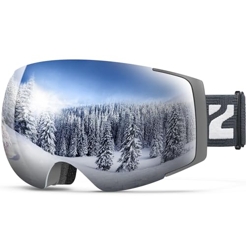 ZIONOR X4 Ski Goggles Magnetic Lens - Snowboard Goggles for Men Women Adult - Snow Goggles Anti-fog...