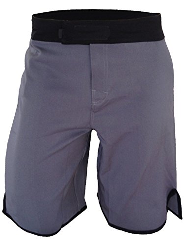 Epic MMA Gear Blank WOD MMA Shorts - No Logo (Men 32, Grey/Black)