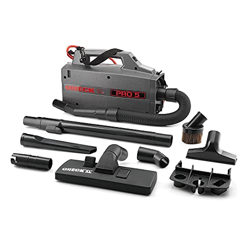 Oreck Commercial XL Pro 5 Super Compact Canister Vacuum Cleaner, Lightweight Bagged Canister Vac...