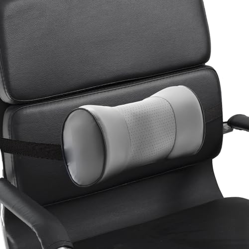 Desk Jockey Lower Back Pain Gel Lumbar Pillow Support Cushion - Firm and Lightweight Clinical Grade...