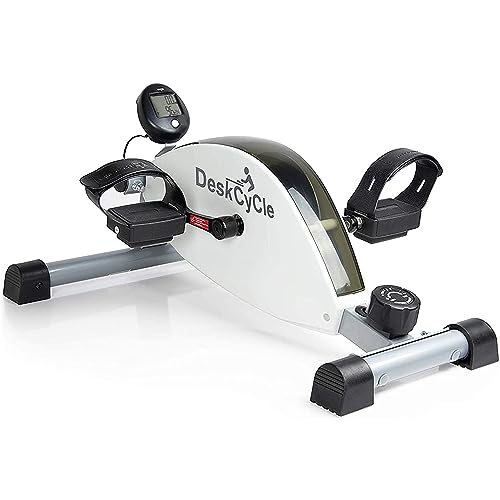 DeskCycle Under Desk Bike Pedal Exerciser with Standard Height - Stationary Bikes for Home & Office...