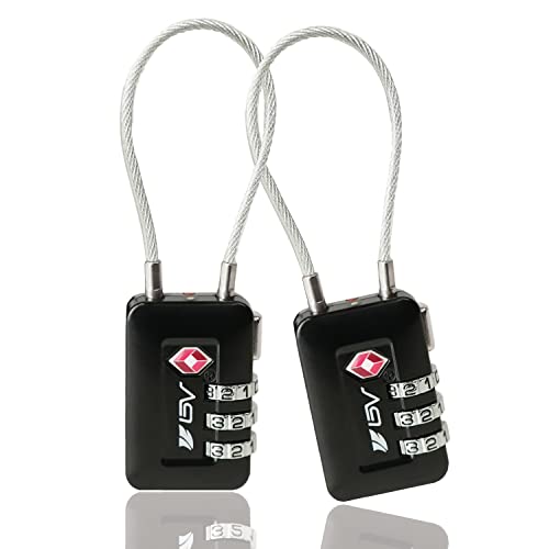 TSA Approved Luggage Travel Lock, Set-Your-Own Combination Lock for School Gym Locker, Luggage...