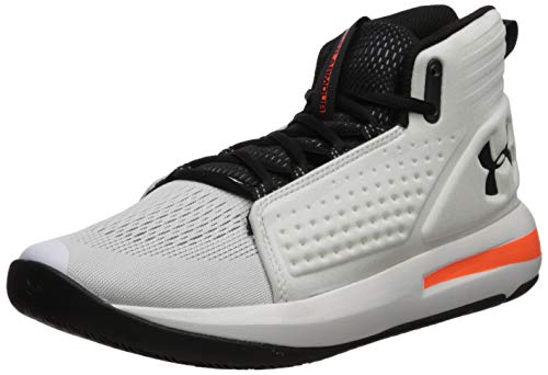 Under Armour Men's Torch Basketball Shoe, White (105)/Black, 7