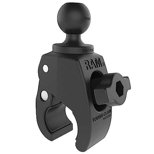 RAM Mounts RAP-B-400U Tough-Claw Small Clamp Base with Ball with B Size 1' Ball for Rails 0.625' to...