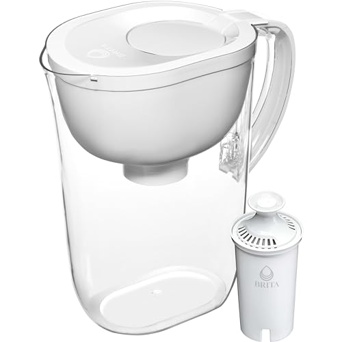 Brita Everyday Water Filter Pitcher, BPA-Free Water Pitcher, Replaces 1,800 Plastic Water Bottles a...