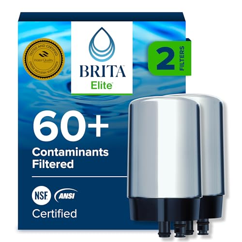 Brita Replacement Water Filter for Faucet Mount, Removes 99% of Lead, Sink Filtration System,...