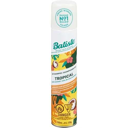 Batiste Dry Shampoo, Tropical, 6.73 Ounce (Packaging May Vary)