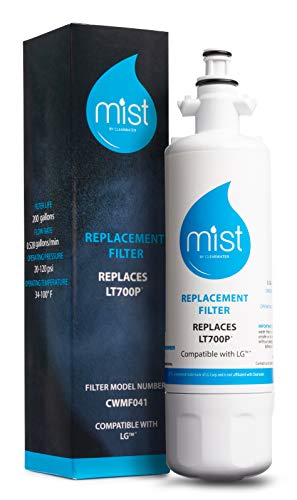 Mist Kenmore 9690 Water Filter Replacement Compatible Models: LG LT700P, ADQ36006101, ADQ36006102,...
