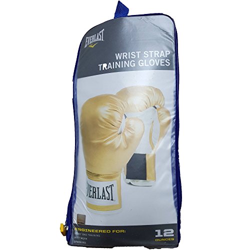 Everlast Boxing Wrist Wrap Level 1 Training Gloves, 12oz, Gold