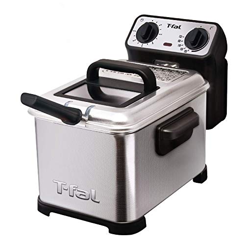T-fal FR4049 Family Pro 3-Liter Oil Capacity Electric Deep Fryer with Stainless Steel Waffle,...