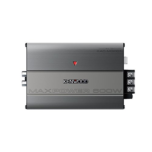 Kenwood KAC-M3001 600W Class D Monoblock Compact Digital Car/ATV/Marine Certified Amplifier