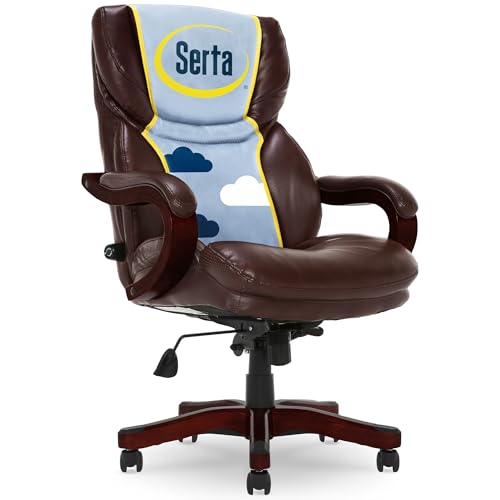 Serta® Conway Big & Tall Executive Office Chair, Ergonomic High-Back with Adjustable Lumbar, Semi...