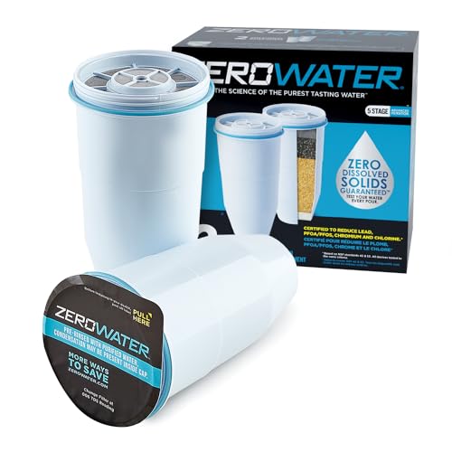 ZeroWater Official Replacement Filter - 5-Stage 0 TDS Filter Replacement - System IAPMO Certified to...