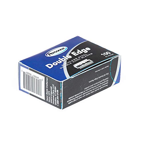 Personna DE Double Edge Razor Blades, 100 Count