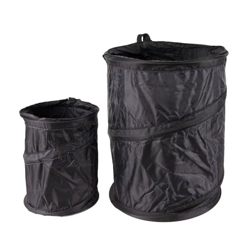 Go Gear TRASH-BLA-2PK Pop-Up Trash Can, 2 Pack