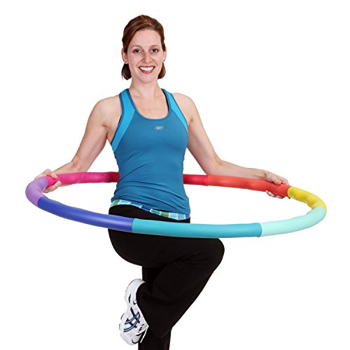 Sports Hoop Weighted Hula Hoop, ACU Hoop 5L - 4.9 lb Large, Weight Loss Fitness Workout with ridges....
