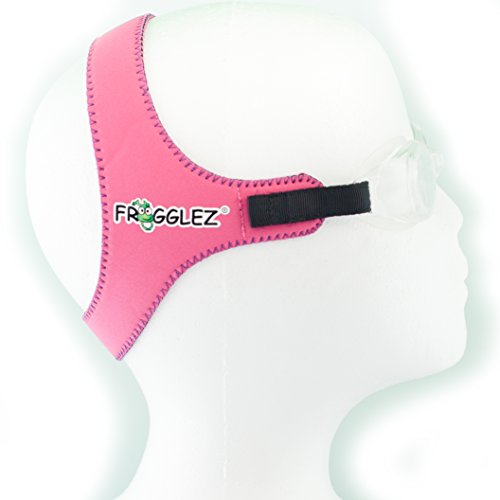 Frogglez Supreme Comfort & Hassle Free Kids' Swimming Goggles with Custom Fit Neoprene Straps,...