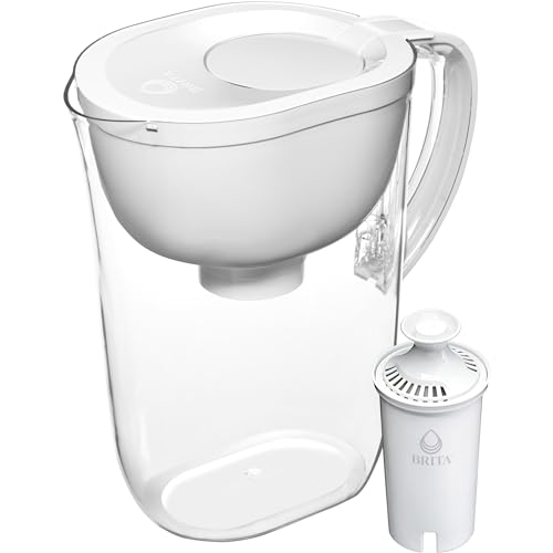 Brita Large Water Filter Pitcher, BPA-Free Water Pitcher, Replaces 1,800 Plastic Water Bottles a...