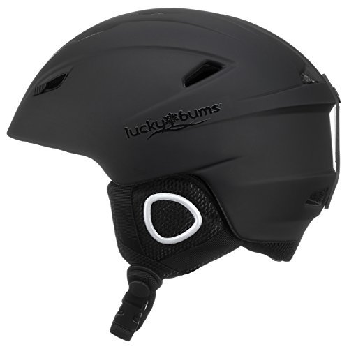 Lucky Bums Powder Series, Snow Sport Helmet, Black, Extra-Large