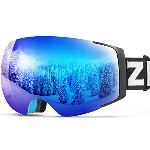ZIONOR X4 Ski Goggles Magnetic Lens - Snowboard Goggles for Men Women Adult - Snow Goggles Anti-Fog...