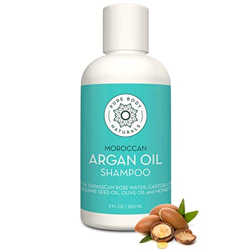 Moroccan Argan Oil Shampoo, 8 Fl Oz - Smooths and Repairs - Sulfate Free - Natural - Imported from...