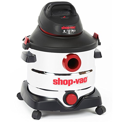 Shop-Vac 5986100 8-Gallon 5.5 Peak HP Stainless Steel Wet Dry Vacuum