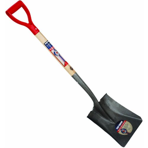 AMES True American Square Point Shovel with 30' Poly D Grip Handle