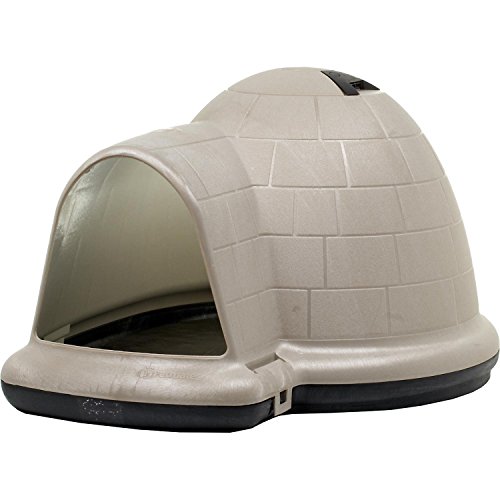 Petmate Medium Dog House Outdoor Weatherproof - Indigo Igloo Dog House, 90% Recycled, Made in USA,...