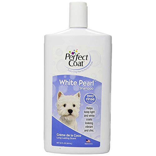 Perfect Coat White Pearl Shampoo For Dogs, Coconut Scent, 32-Ounce