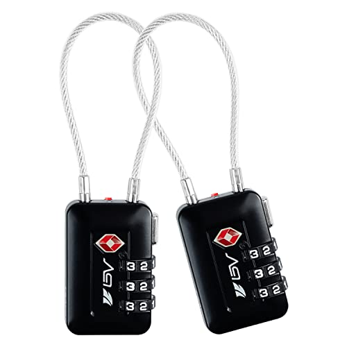 TSA Approved Luggage Travel Lock, Set-Your-Own Combination Lock for School Gym Locker, Luggage...