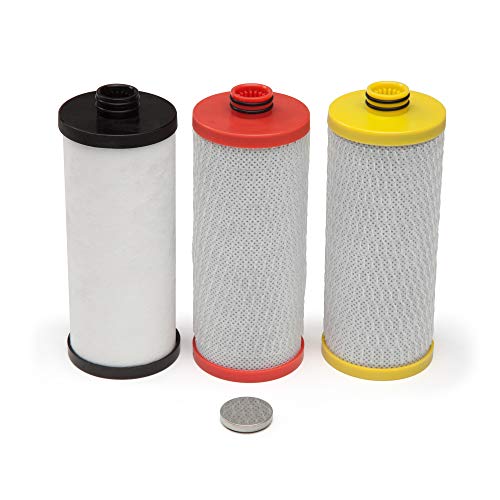 Aquasana Replacement Filter Cartridges for 3-Stage Under Sink Water Filtration System - Filters 99%...
