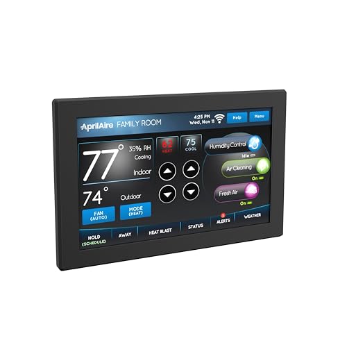 AprilAire 8920W Wi-Fi Programmable Color Touchscreen Thermostat with IAQ Control; Amazon Alexa and...