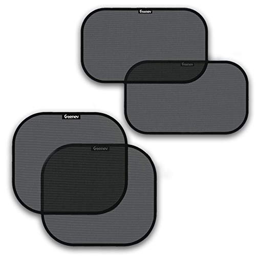 Car Sun Shades for Side and Rear Window (4 Pack) - Car Sunshade Protector - Protect your kids and...