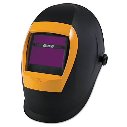 Jackson Safety BH3 Auto Darkening Welding Helmet with Balder Technology (37191), WH70, Black/Orange