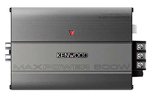 Kenwood KAC-M3001 600W Class D Monoblock Compact Digital Car/ATV/Marine Certified Amplifier