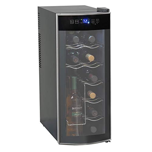 Avanti 12 Bottle Thermoelectric Counter Top Wine Cooler - Model EWC1201,Black