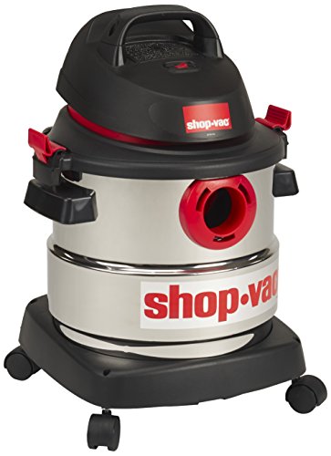 Shop-Vac 5989305 Wet/Dry Vacuum, 5 Gallon, 4.5 Peak HP Stainless Steel Vacuum, 1.25 Inch Diameter x...