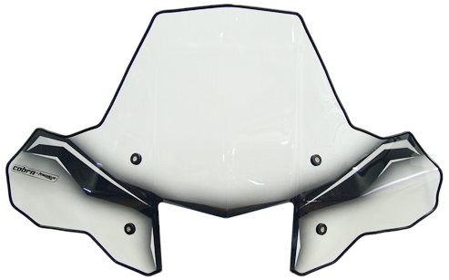 PowerMadd 24570 Protek Windshield for ATV - Standard Mount - Clear with Black Graphics and Headlight...