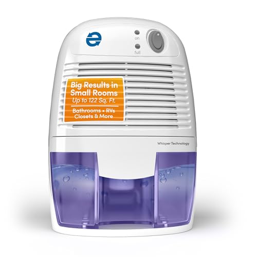 Eva-Dry EDV-1100 Whisper-quiet 16 OZ Dehumidifier with Auto Shut Off and Restart for small spaces in...