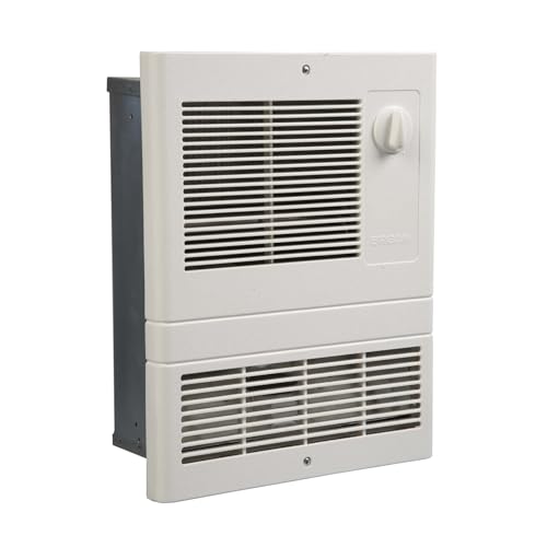 Broan-NuTone 9815WH High Capacity Wall Heater with Built-In Adjustable Thermostat, 1500W, 120/240V,...