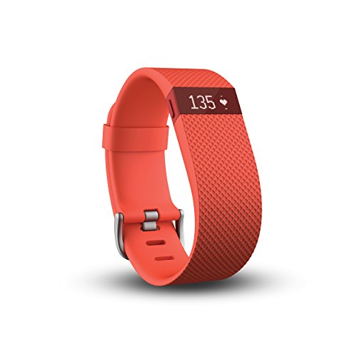 Fitbit Charge HR Wireless Activity Wristband (Tangerine, Large)