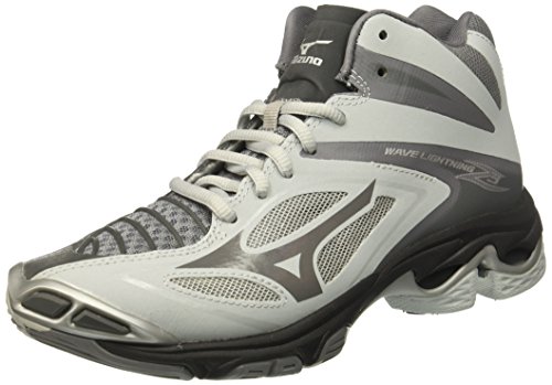 Mizuno Men's Wave Lightning Z3 Mid Volleyball Shoes, Grey, 12 D US